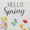 Hello Spring Butterflies & Flowers Outdoor Garden Flag